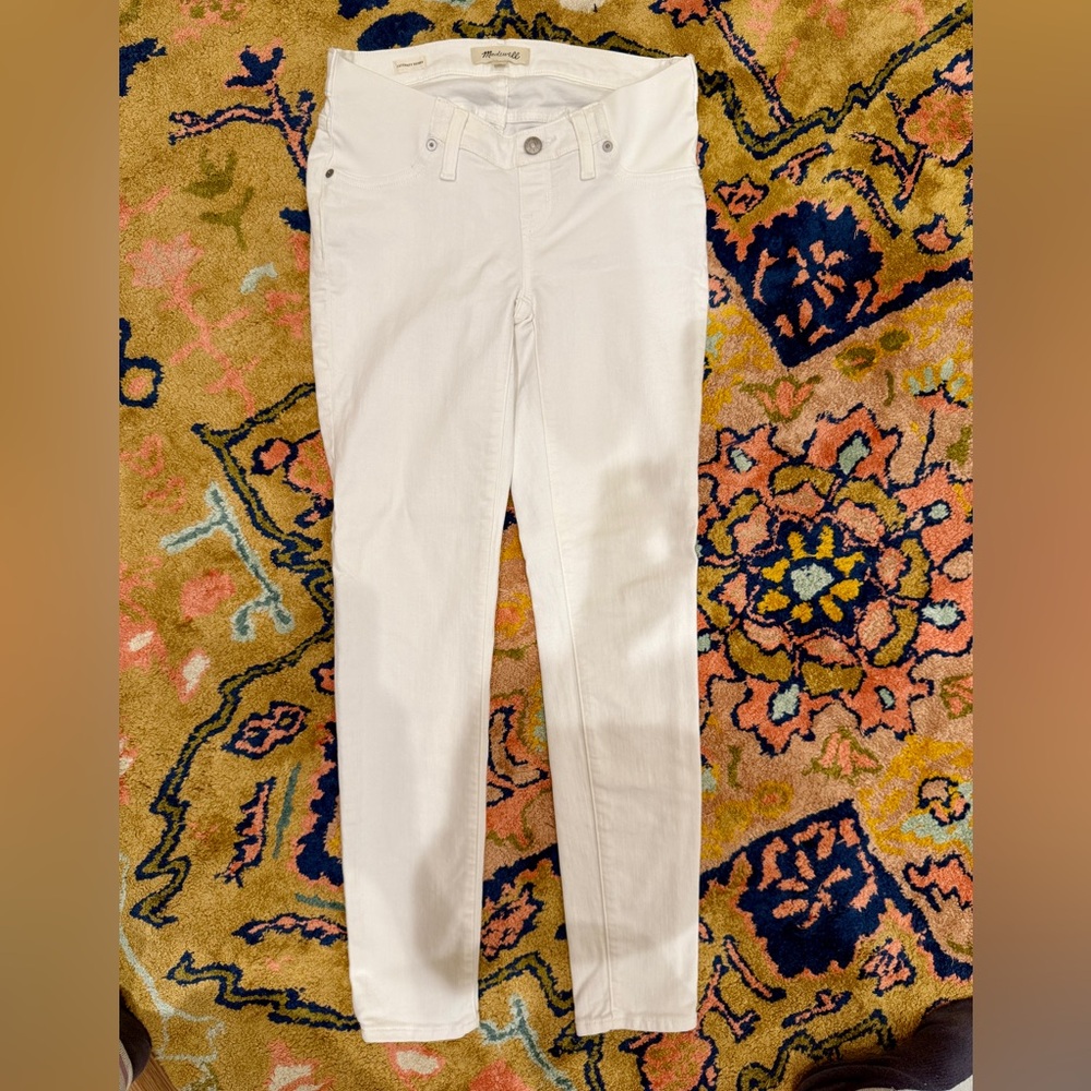 Madewell White Skinny Jeans Maternity Jeans